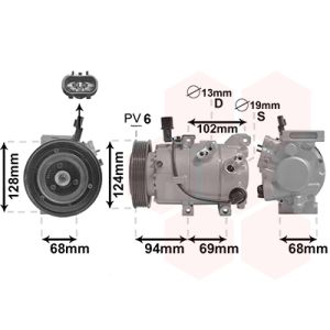 Compressor, ar condicionado VAN WEZEL 8200K442