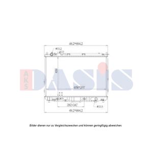 Arrefecedor do motor AKS DASIS 510171N