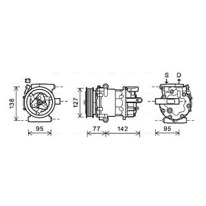 Compressor, ar condicionado AVA COOLING FDAK469