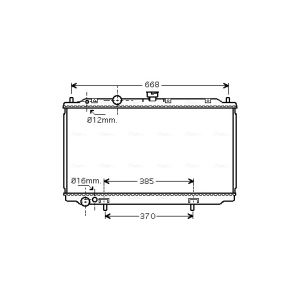 Arrefecedor do motor AVA COOLING DN2237