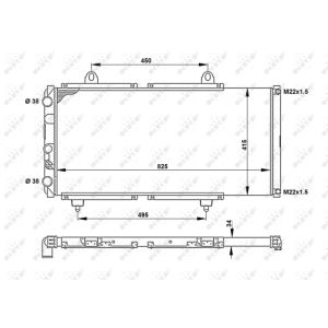 Radiator, motorkoeling NRF 52152