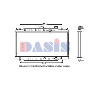 Motorradiateur  AKS DASIS 110660N