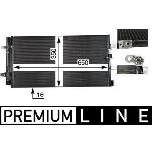 Condenseur (climatisation) MAHLE AC 738 000P