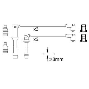 Juego de cables de encendido BOSCH 0 986 356 966