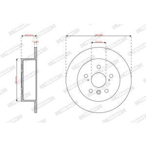 Disque de frein FERODO DDF3191C