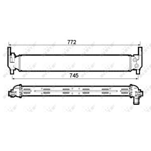 Radiator, motorkoeling NRF 53126