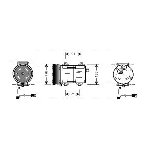 Compressor, ar condicionado AVA COOLING FDAK284