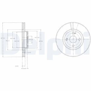 Disque de frein DELPHI BG3966