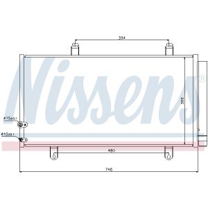 Condensator, airconditioning NISSENS 940194