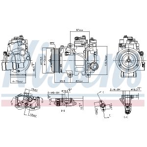 Compresor, aire acondicionado NISSENS NIS 890133