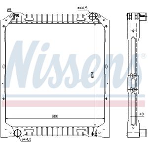 Radiator, motorkoeling NISSENS 62349A