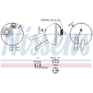 Vase d'expansion, liquide de refroidissement ** FIRST FIT ** NISSENS 996348