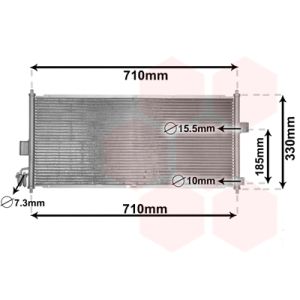 Condensator, airconditioning VAN WEZEL 13005201