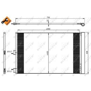 Condensor, airconditioning NRF 350206