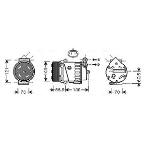 Compressor, ar condicionado AVA COOLING OLAK389