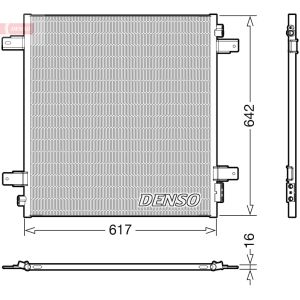 Condensador, sistema de ar condicionado DENSO DCN46027