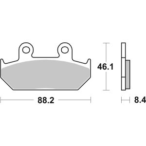 Bremsbelagsatz, ohne Straßenzulassung BREMBO 07HO23SP