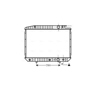 Radiador de motor AVA COOLING MS2070