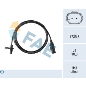 ABS-sensor FAE 78748