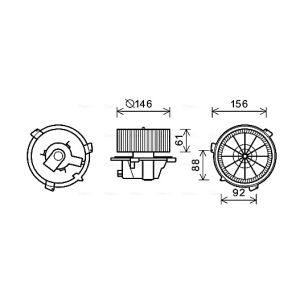 Pulseur d'air habitacle AVA COOLING FT8418