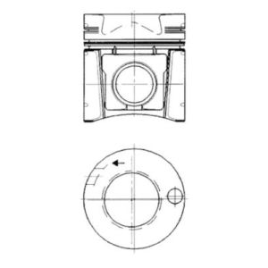 Piston KOLBENSCHMIDT 93231600