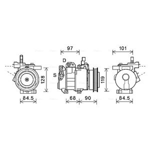 Compressor, ar condicionado AVA COOLING KAAK261