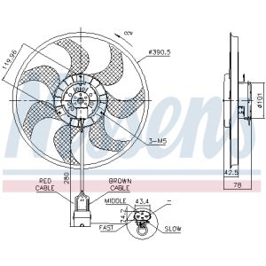 Ventilatore NISSENS NIS 850074