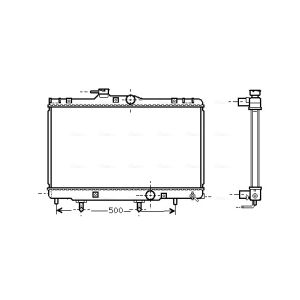 Arrefecedor do motor AVA COOLING TO2156