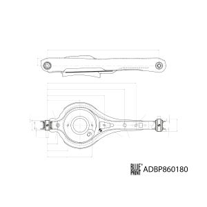 Hinterradaufhängungsarm BLUE PRINT ADBP860180