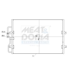 A/C-kondensor MEAT & DORIA 991068