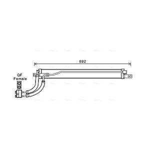 Arrefecedor de óleo do motor AVA COOLING OL3675