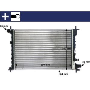 Arrefecedor do motor MAHLE CR 381 000S