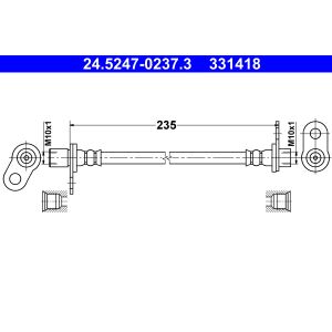 Flexible de frein ATE 24.5247-0237.3