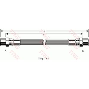 Tubo flessibile del freno TRW PHA140