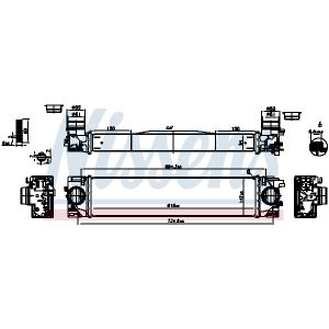 Ladeluftkühler NISSENS 961541
