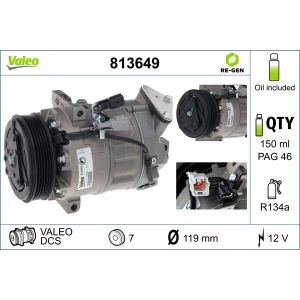 Compressor, ar condicionado VALEO 813649