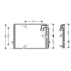 A/C-kondensor AVA COOLING BW5187