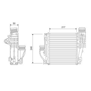 Ladeluftkühler VALEO 818290