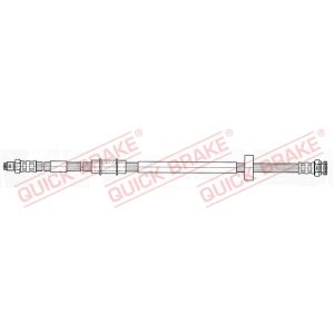 Tubo do travão flexível traseiro, esquerdo QUICK BRAKE 37.931