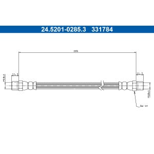 Flexible de frein ATE 24.5201-0285.3