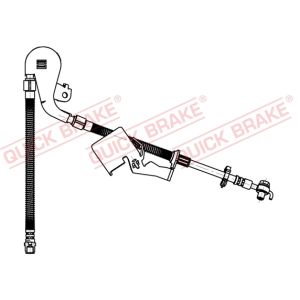 Tubo do travão flexível traseiro, esquerdo QUICK BRAKE 58.804X
