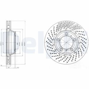 Disque de frein DELPHI BG9095C