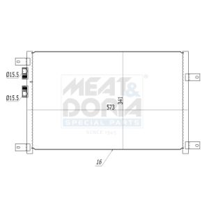 A/C-kondensor MEAT & DORIA 991080