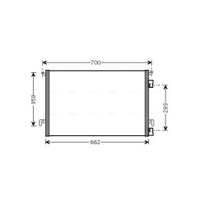 A/C-kondensor AVA COOLING OLA5397