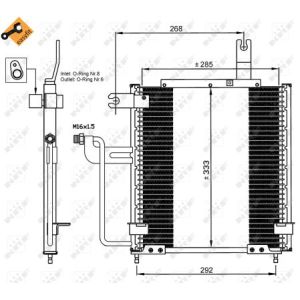 Condensor, airconditioning EASY FIT NRF 35744