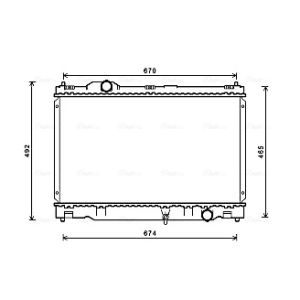Raffreddatore motore AVA COOLING TO2669
