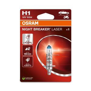 Ampoule à incandescence OSRAM Night Breaker Laser H1 12V, 55W, 1 Pièce