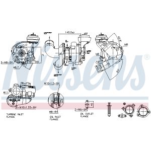 Turbocharger NISSENS 93606