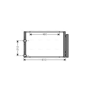 A/C-kondensor AVA COOLING TO5429D