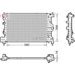 Radiador de motor DENSO DRM20117